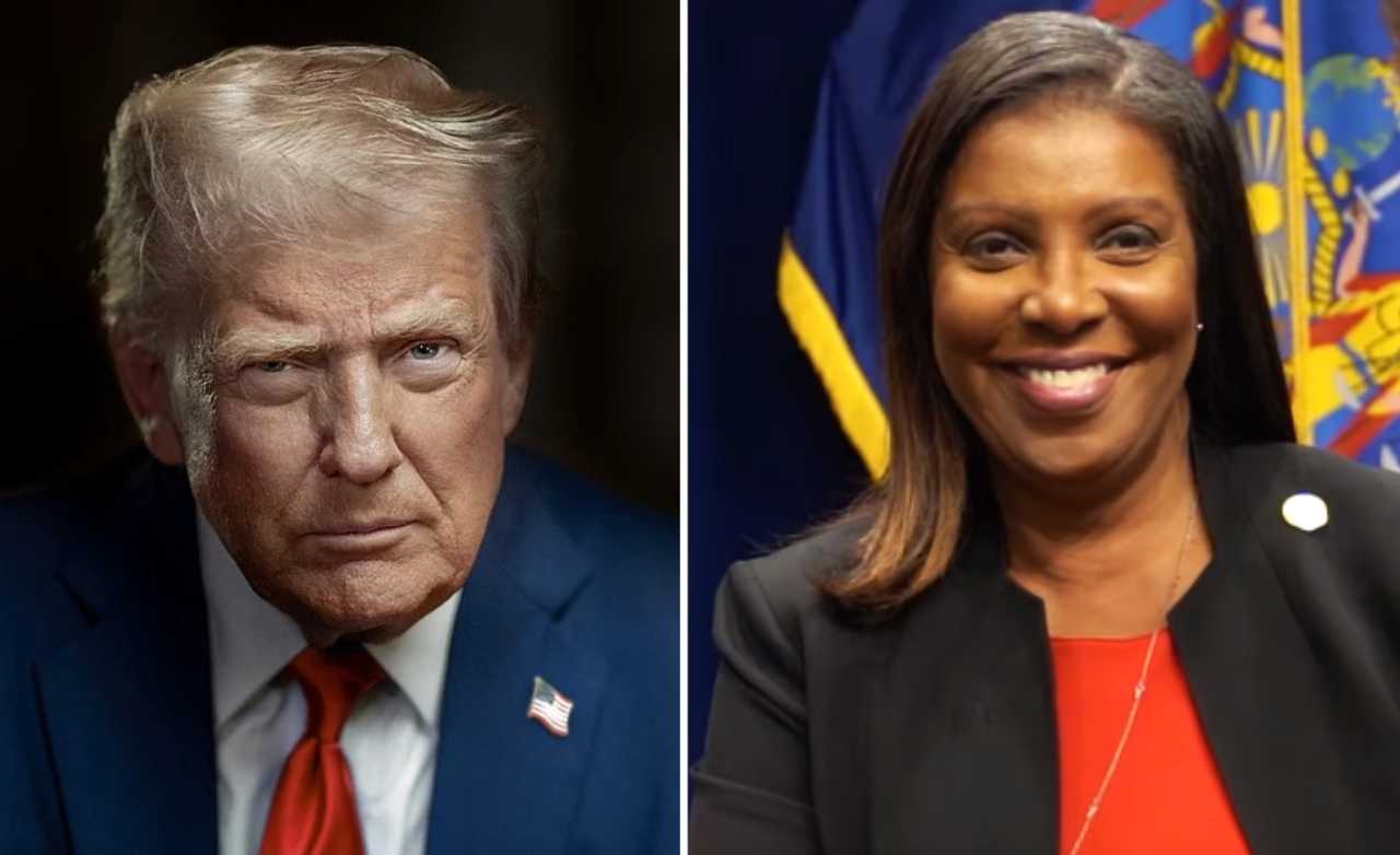 President Donald Trump and New York AG Letitia James