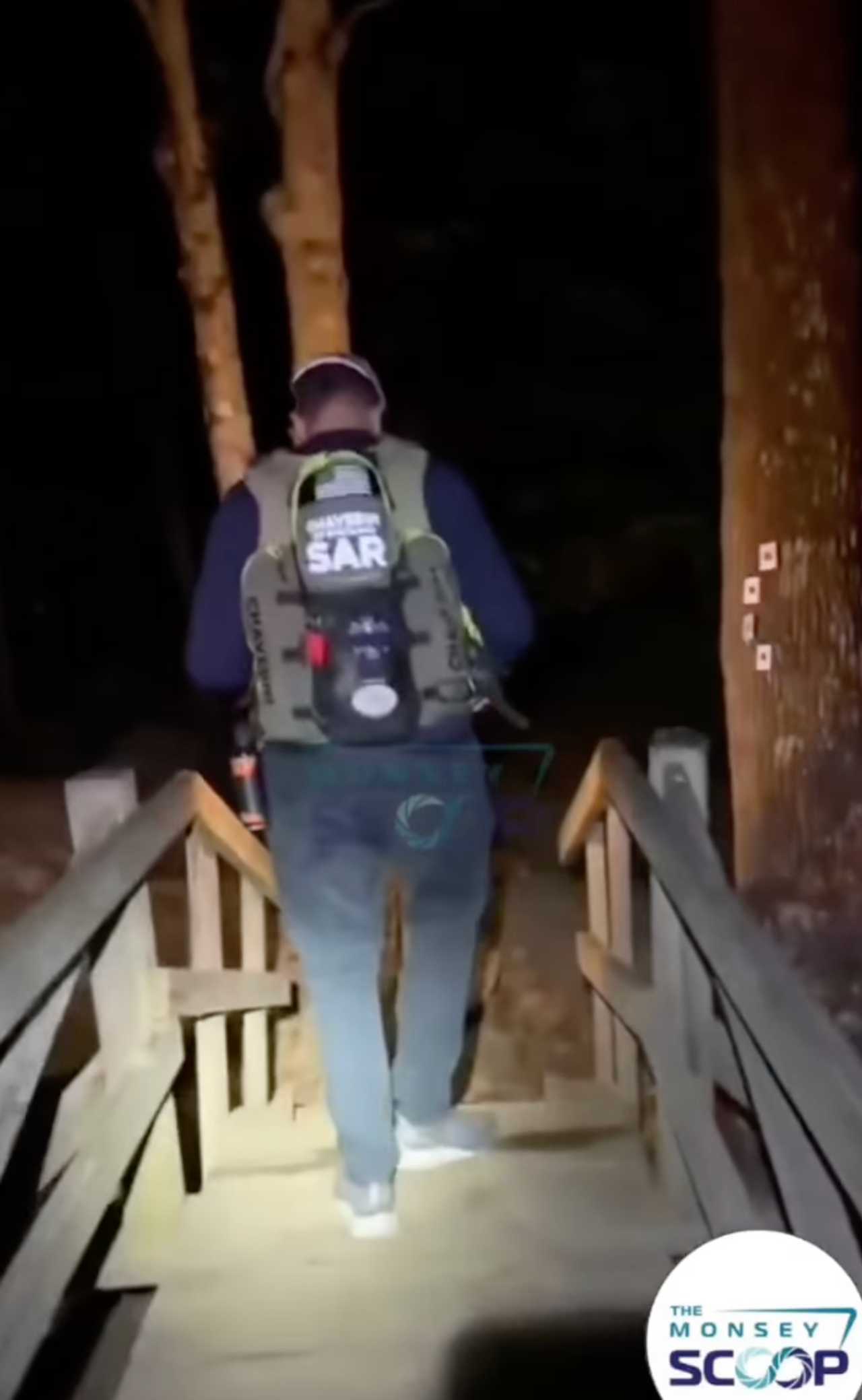 Search and rescue teams headed into woods near Monsey to find the lost family. Search and rescue teams headed into woods near Monsey to find the lost family.