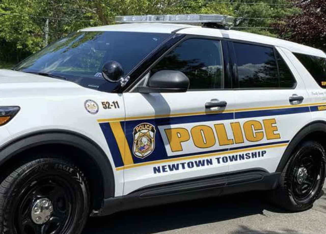 A Newtown Township Police Department vehicle. A Newtown Township Police Department vehicle.