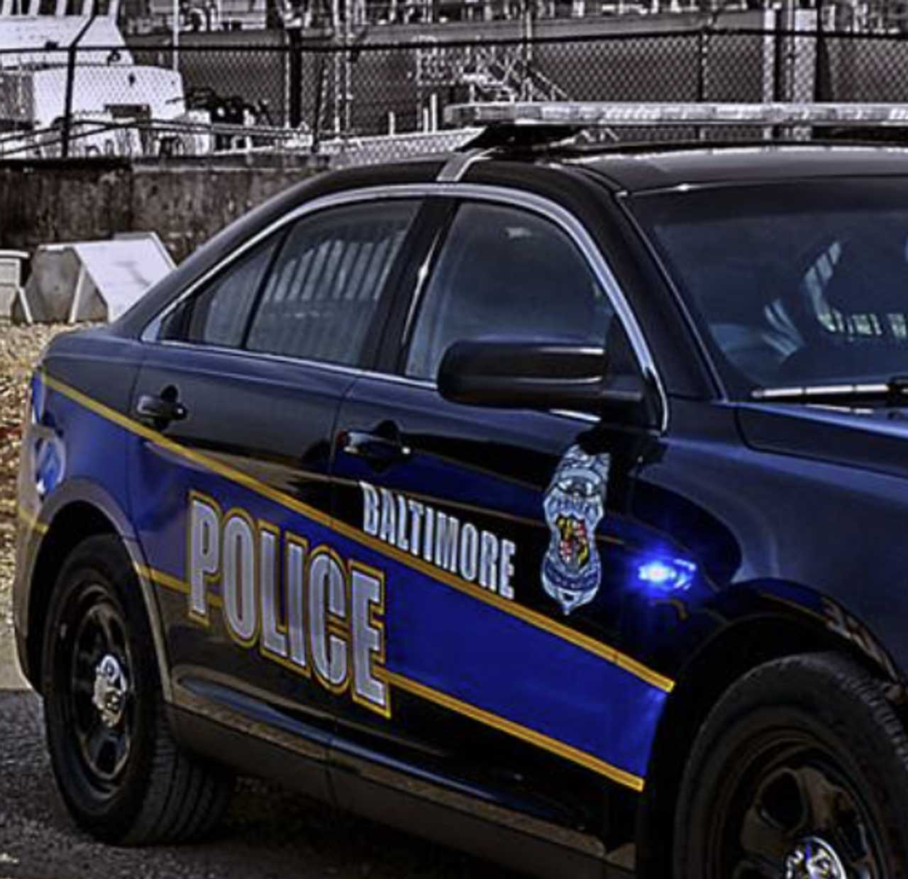 A Baltimore Police vehicle