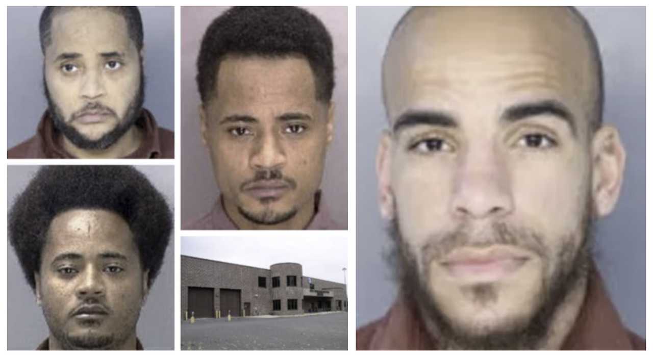 SCI Camp Hill (bottom center), Kevin Beattie when he was still Bernard Grover on Jan. 3, 2001 (top center), Kevin when his surname was Williams on Sept. 13, 2002 (lower left), and Kevin Beattie on March 15, 2023 (upper left); Shaquille Tyrin Gibson. SCI Camp Hill (bottom center), Kevin Beattie when he was still Bernard Grover on Jan. 3, 2001 (top center), Kevin when his surname was Williams on Sept. 13, 2002 (lower left), and Kevin Beattie on March 15, 2023 (upper left); Shaquille Tyrin Gibson.