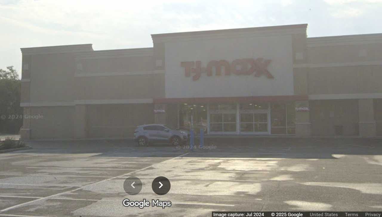 T.J. Maxx store on Horseblock Road in Medford, NY.  T.J. Maxx store on Horseblock Road in Medford, NY.