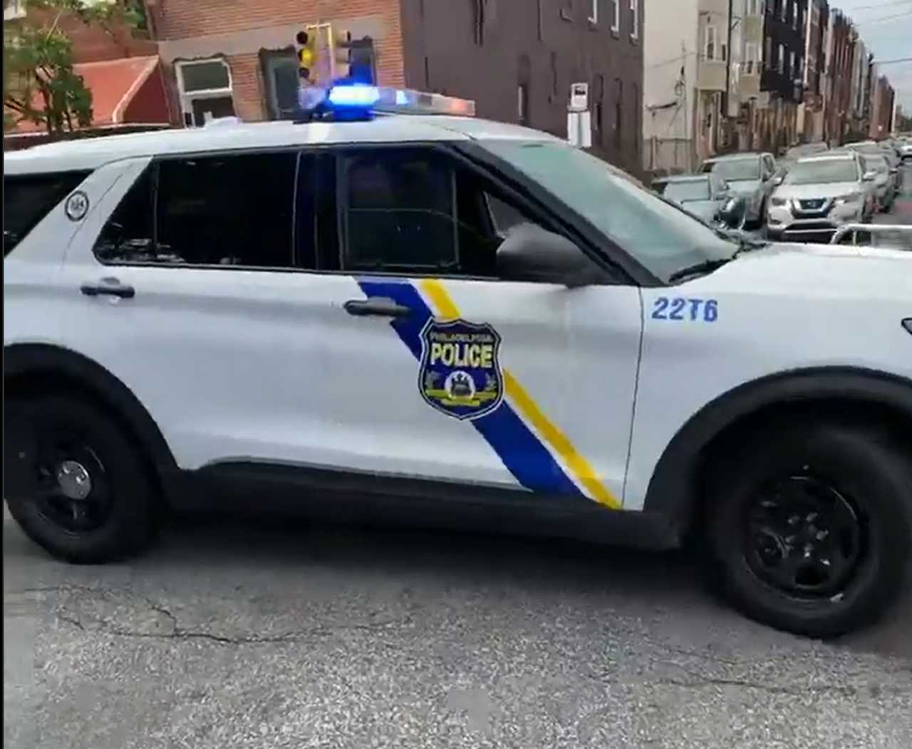 A Philadelphia Police vehicle