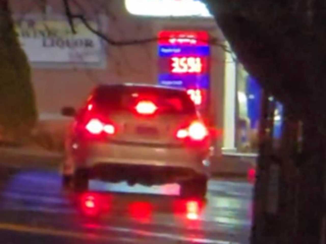 Police are searching for this car, which they say was involved in a hit-and-run crash with a pedestrian on Sunday night, Nov. 9. It was last seen turning onto North Street from Main Street around 5 p.m.