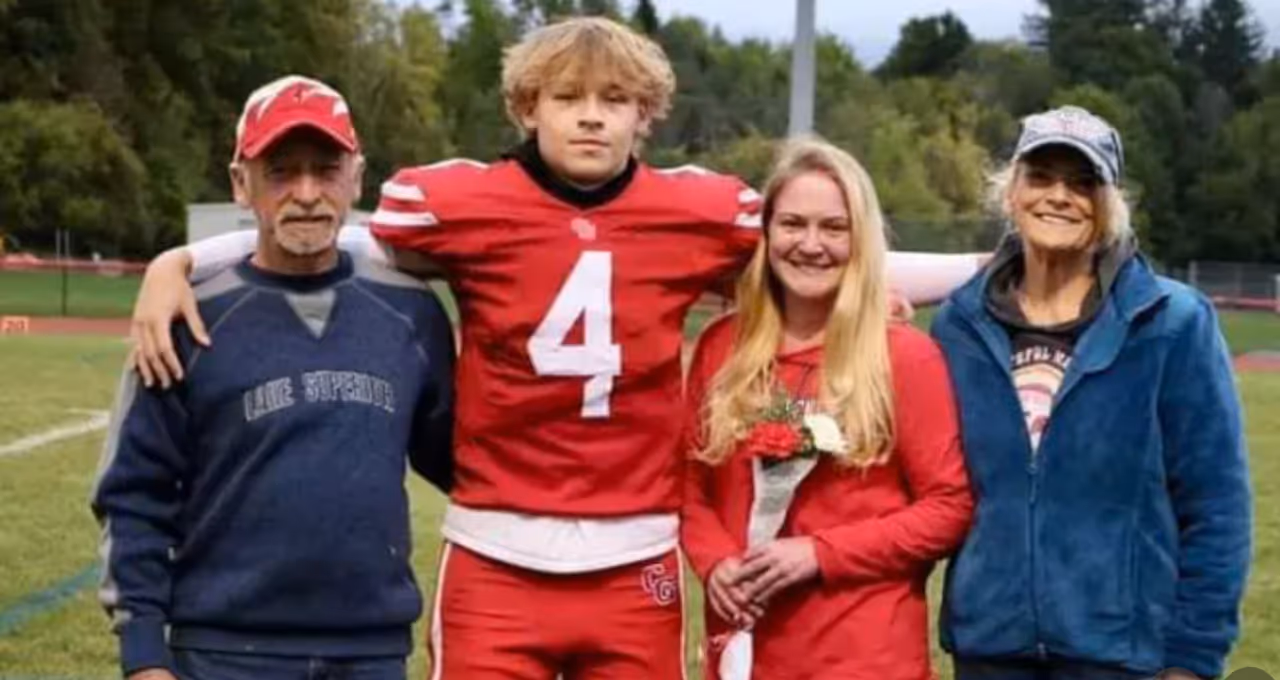 Gavin Odell pictured with his family.&nbsp;