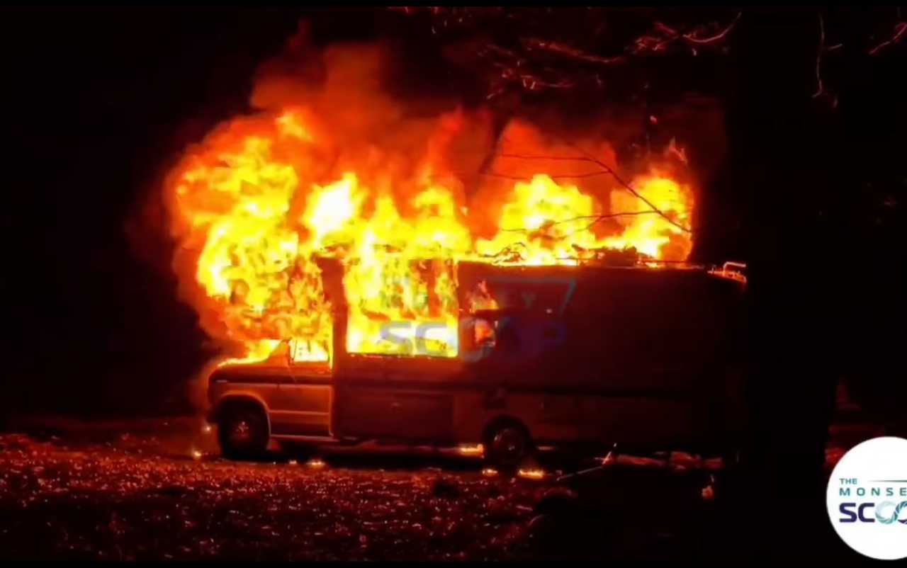 The scene of the fire on Altman Court in Monsey. The scene of the fire on Altman Court in Monsey.