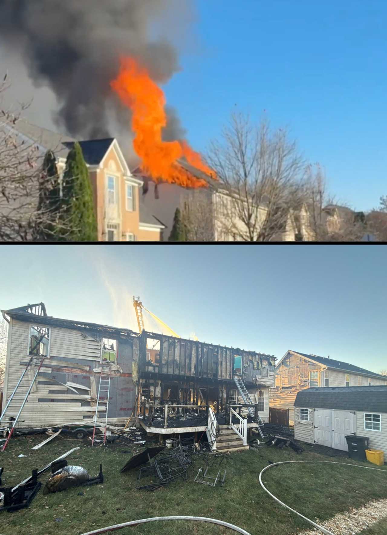 The fire in Prince George's County. The fire in Prince George's County.