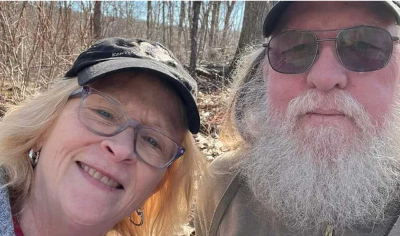 Mark Thompson and his wife, Gail. Mark was shot to death on Nov. 23 in a hunting cabin in a remote New York town along with his brother. Their other brother is accused of pulling the trigger. 