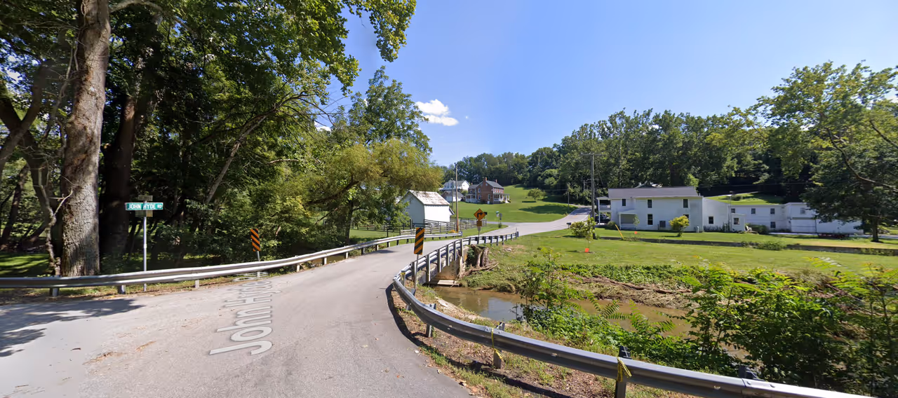 Jasontown Road near the intersection of John Hyde Road in Westminster. 