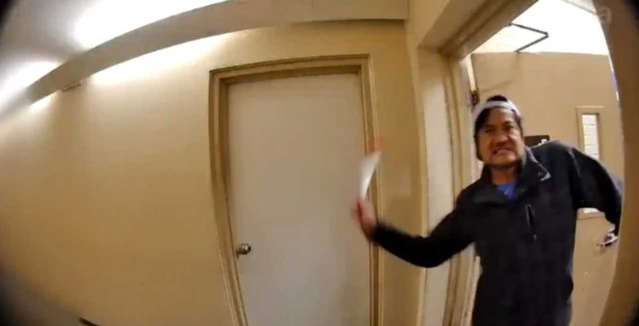 The man wanted for a hate crime in Fairfax County. The man wanted for a hate crime in Fairfax County.