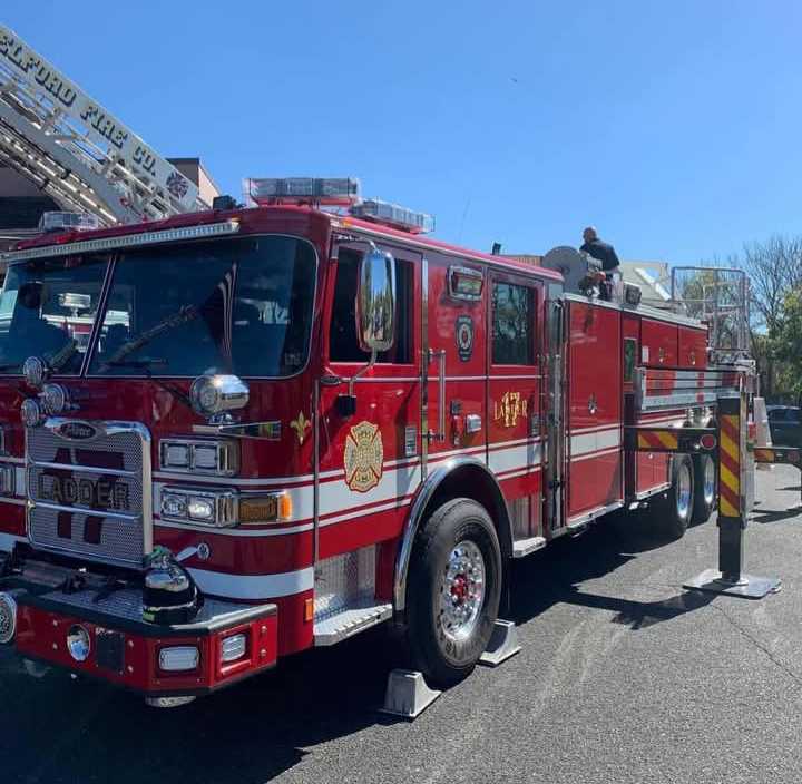 A Hatfield Volunteer Fire Company fire engine 