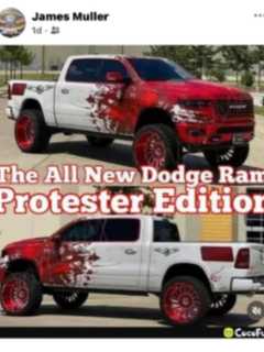 Bloodied 'Protester Edition' Truck Post Sparks Backlash Against PA Sheriff