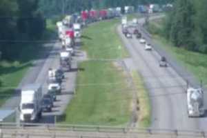 Tractor-Trailer Hits Overpass On I-81, Spilling Target Merch: PennDOT