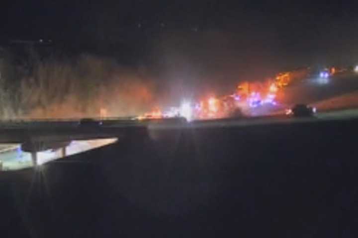Fiery I-81 Crash Kills 1, Shuts Down Highway Under 581 Flyover In Central PA For Hours