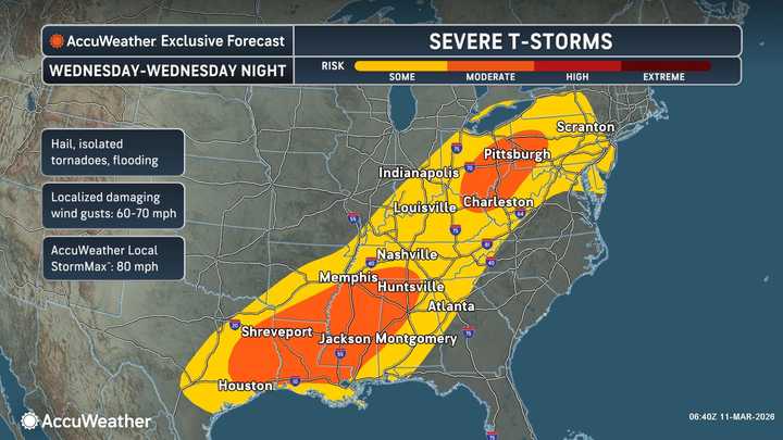 Scattered Severe Storms Moving Through As Cold Front Arrives | East ...