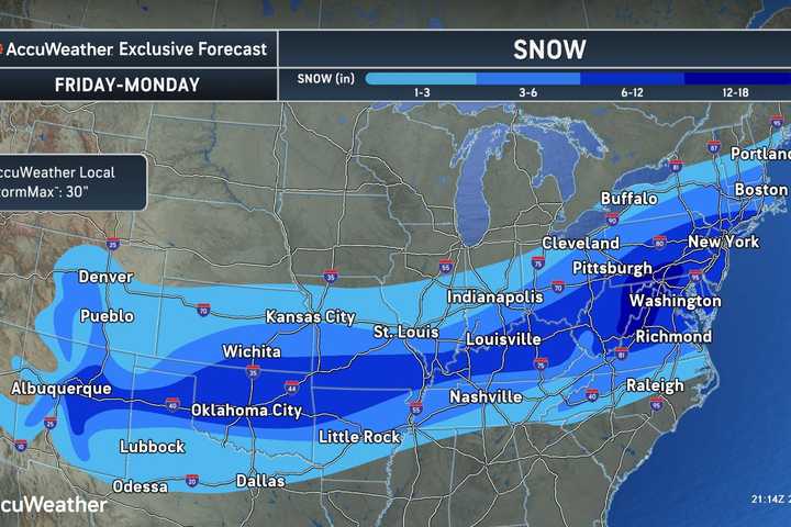 First Snowfall Predictions Released For Major Winter Storm: These Areas Could See Foot Or More