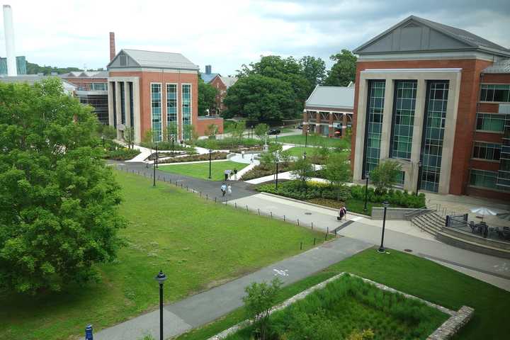 The main quad at the University of Connecticut in Storrs.