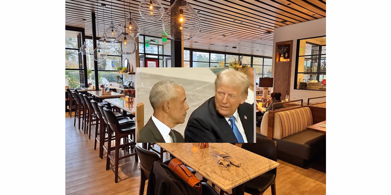 Cheesecake Factory has become a talking point in a dispute over White House decor between former President Barack Obama and President Donald Trump.