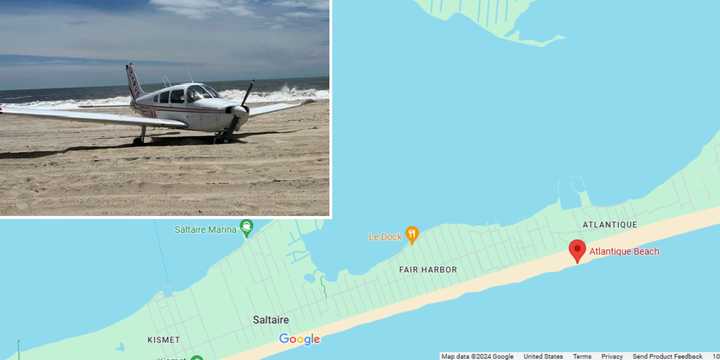 A Piper PA-28 plane made an emergency landing on Fire Island’s Atlantique Beach on Monday afternoon, June 24.&nbsp;