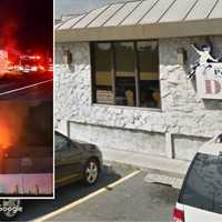 <p>Peter Pan Diner in Bay Shore was heavily damaged in a fire Monday night, July 1. </p>