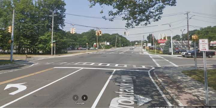 Montauk Highway near County Road 101 in East Patchogue.&nbsp;