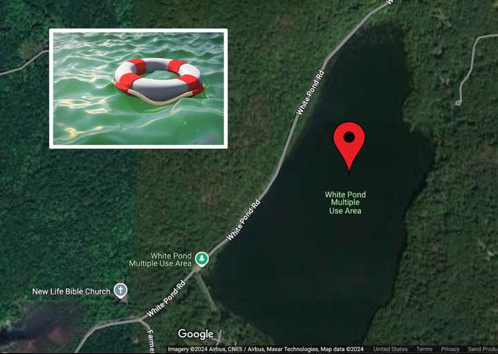 The rescue happened on White Pond in the town of Kent.&nbsp;