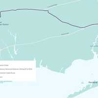 <p>Map showing the onshore transmission cable.</p>