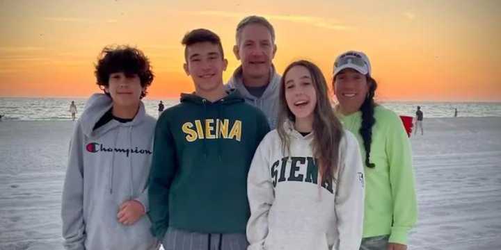 Nicholas Criscone with his wife Lisa and their three children.