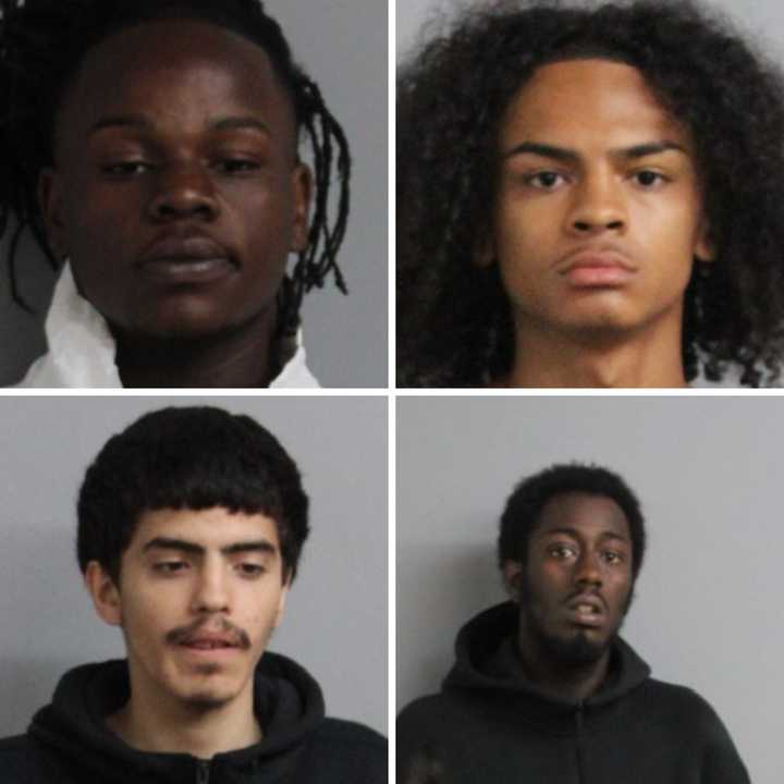 Clockwise from top left: Charles Woodall, age 18; Santana Rodriguez, age 18; Johnathan Becker, age 19; and Adrian Ortega, age 19.