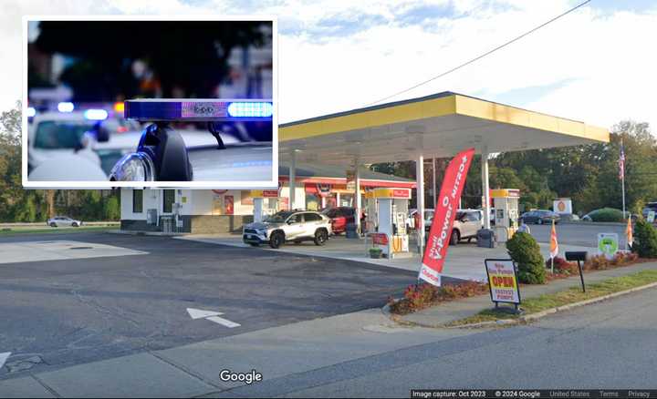 The crash happened at a Shell gas station at 930 East Main St. in Yorktown. 