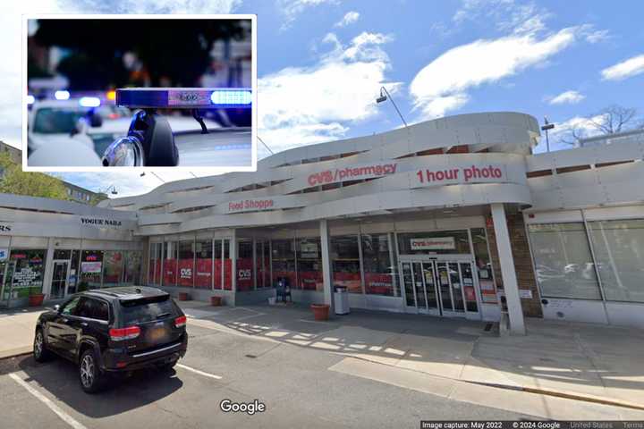 Car Jumps Curb, Hits CVS Location In New Rochelle