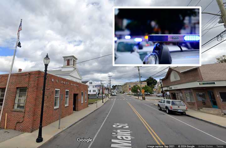 The crash happened on Main Street in Jewett City in front of the Post Office. 