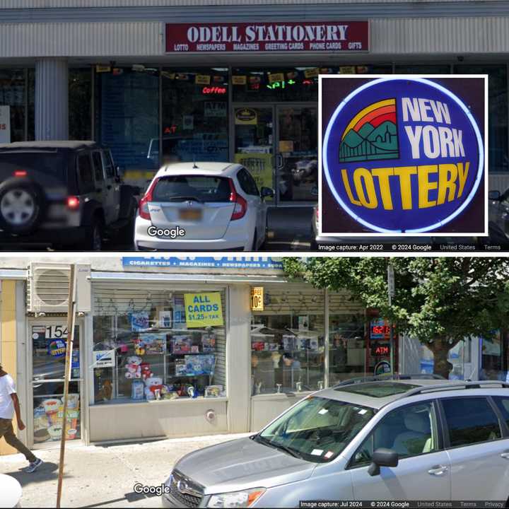 The two stores were O'Dell Stationery (above) in Yonkers and R.C. Variety in New Rochelle (below). 