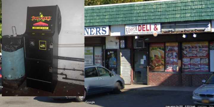 A gambling machine (pictured) that Nassau County Police allegedly confiscated from&nbsp;Jenny’s Deli&nbsp;&amp; Grocery in Huntington Station on Wednesday, Sept. 11.