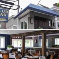 <p>The outside and inside of the restaurant, which was once a train car.&nbsp;</p>