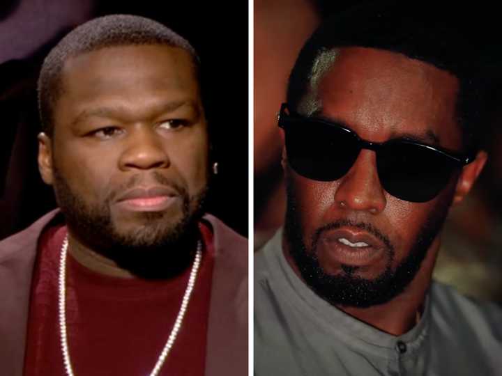 Rapper 50 Cent (left) is producing a docuseries on criminal allegations against Sean "Diddy" Combs (right).&nbsp;