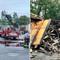 Industrial Business 'Burned To Ground' In Fire On Long Island