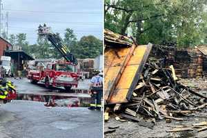 Industrial Business 'Burned To Ground' In Fire On Long Island