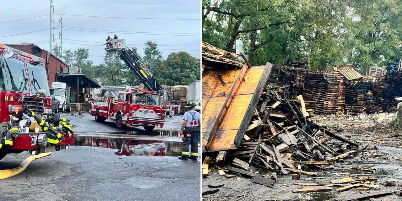 Industrial Business 'Burned To Ground' In Fire On Long Island Elmont