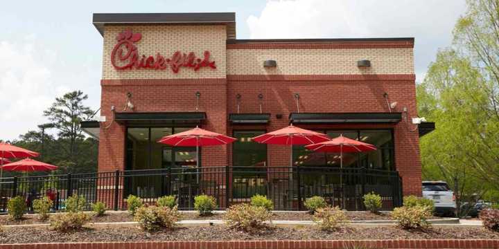 A Chick-fil-A restaurant in Farmingville, New York.