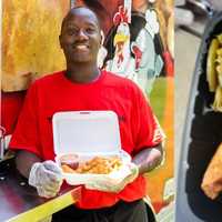 <p>The face behind T’s Chicken and Fish, most recently parked near the Bellport Long Island Rail Road station. </p>