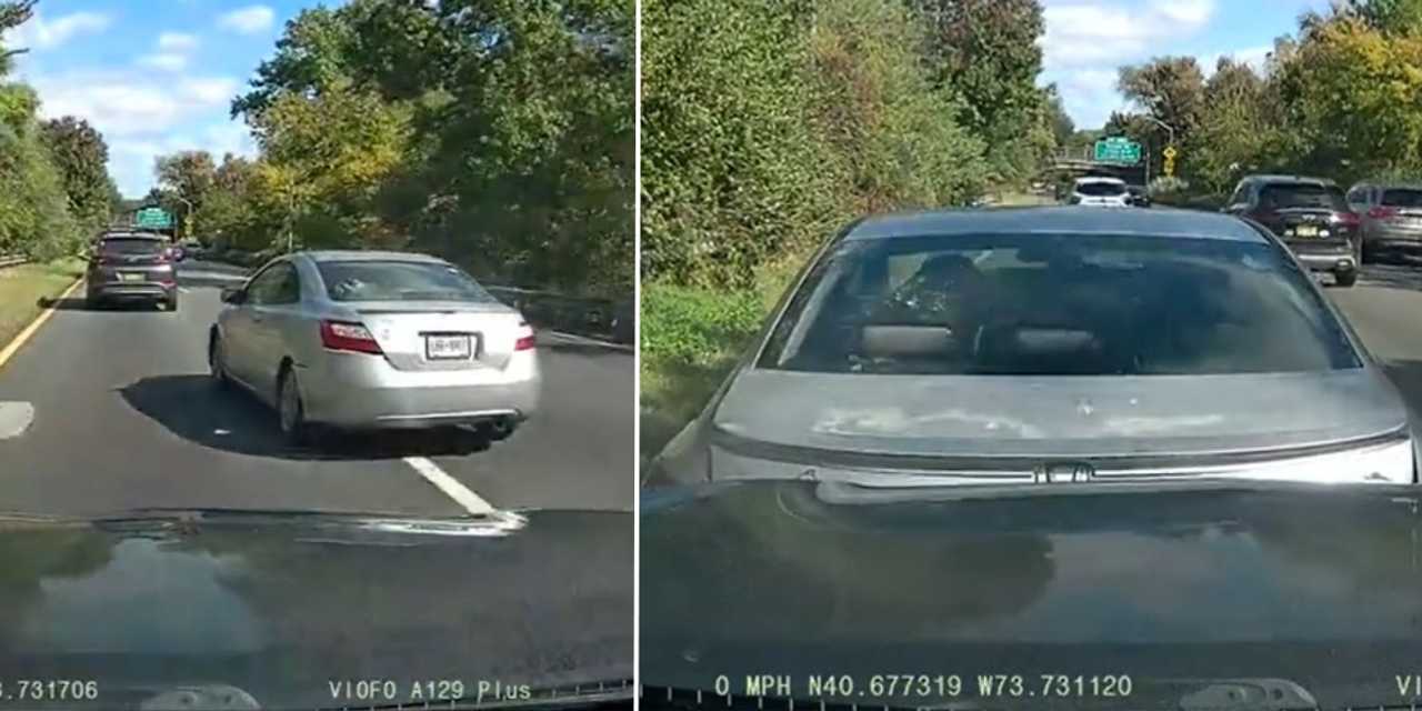 Viral Dashcam Footage Shows Vehicle Reversing On Ny Highway In Apparent 