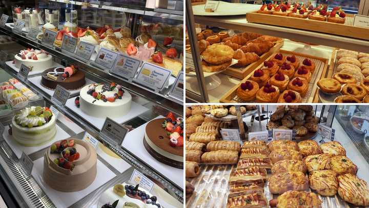 Baked goods and cakes served by Paris Baguette in Yonkers. 