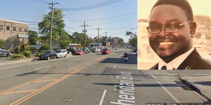 Patrick Sean Mwesigwa, age 44, was struck by a car and killed near the intersection of&nbsp;Sheridan Boulevard and Nassau Avenue in Inwood late Monday, Oct. 28.