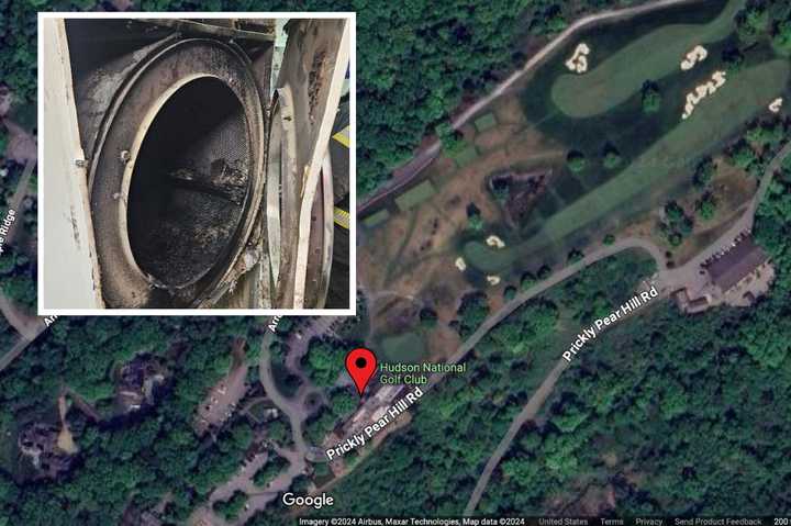 The fire began inside a dryer at the Hudson National Golf Club's clubhouse in Croton-on-Hudson.&nbsp;