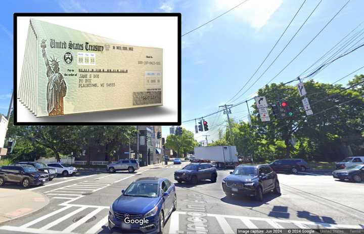 The teen was nabbed with Treasury checks in New Rochelle at the intersection of Brook Street and Lincoln Avenue.&nbsp;