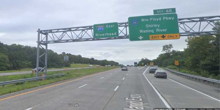 The Long Island Expressway in Manorville.