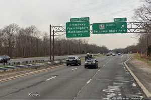 Driver Ejected In Single-Vehicle Crash On Southern State Parkway In Farmingdale