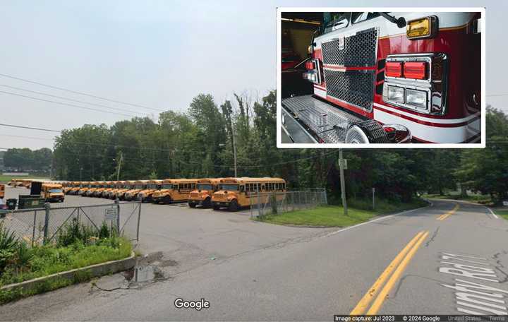 The fire happened on Myrtle Avenue in Mahopac near the bus yard next to the Mahopac Falls Academy.