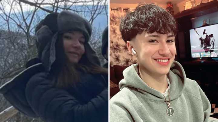 The two teens killed in the crash were Middletown resident Hannah Reggio (left) and Fallsburg resident Joseph Young (right).&nbsp;